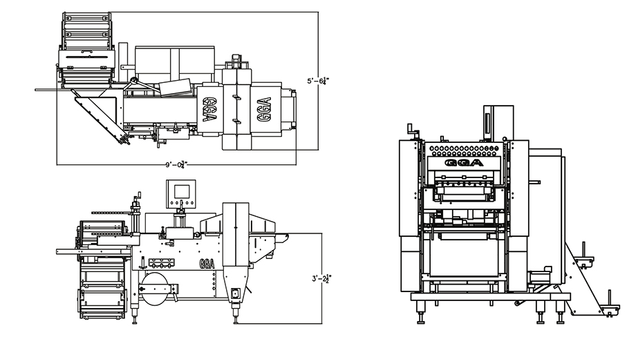 DP-2000S Line drawing